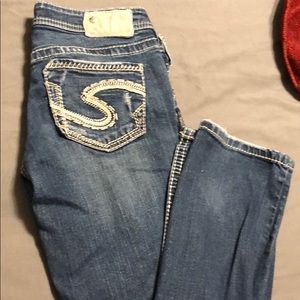 Silver Aiko Baby Boot Jeans